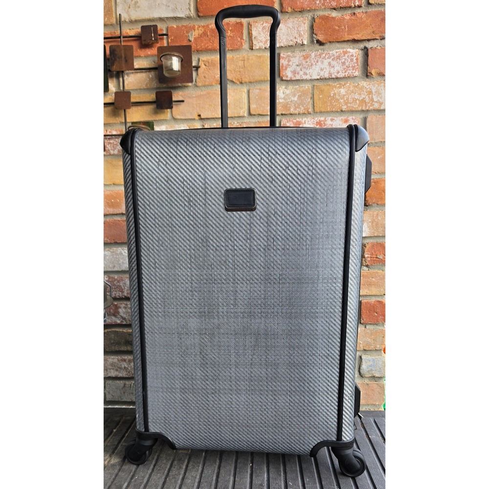 Tumi Tegra-Lite Silver Hardside Spinner Suitcase Luggage 28827TG Carry On